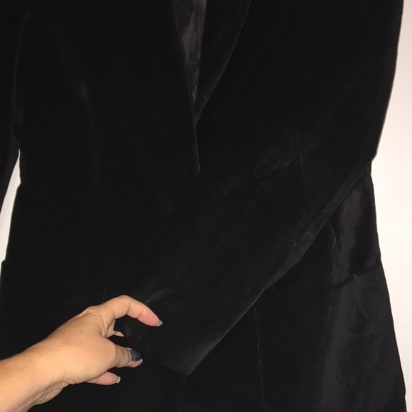 Black velvet blazer-Studio by Liz Claiborne petite - Picture 5 of 7